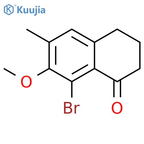 8-Bromo-7-methoxy-6-methyl-3,4-dihydronaphthalen-1(2H)-one structure