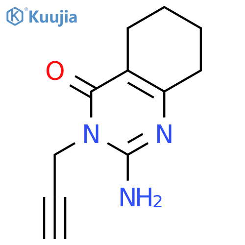 2-Amino-3-(prop-2-yn-1-yl)-5,6,7,8-tetrahydroquinazolin-4(3H)-one structure
