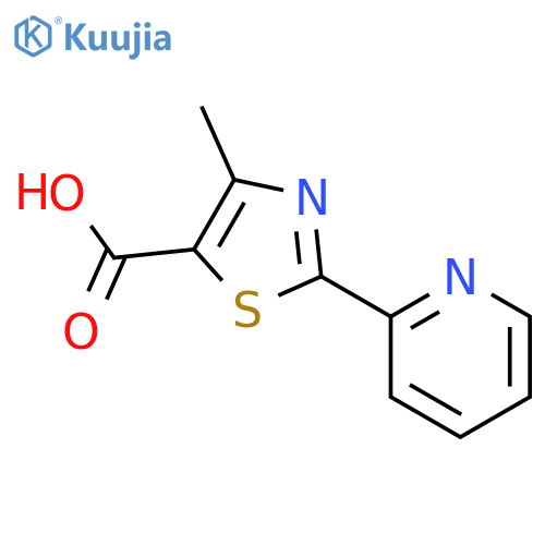 4-Methyl-2-pyridin-2-yl-1,3-thiazole-5-carboxylic Acid structure