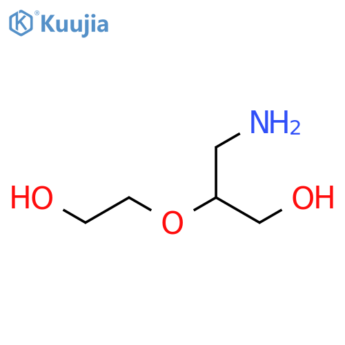 1-Propanol, 3-amino-2-(2-hydroxyethoxy)- structure