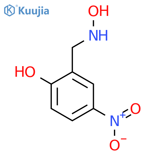 2-(hydroxyamino)methyl-4-nitrophenol structure