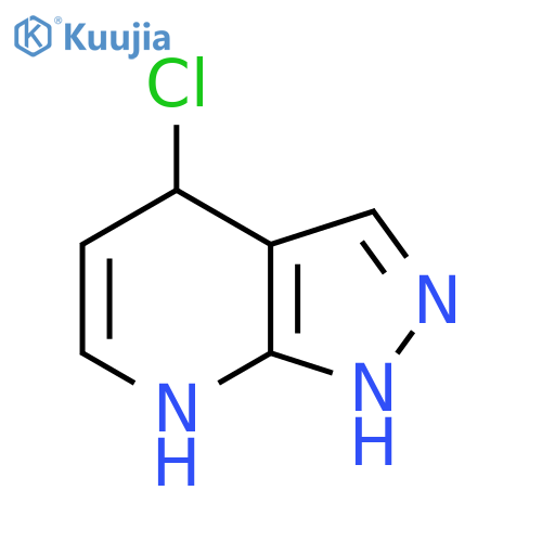 1H-Pyrazolo[3,4-b]pyridine, 4-chloro-4,7-dihydro- structure