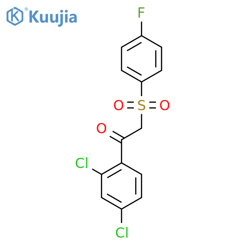 1-(2,4-Dichlorophenyl)-2-[(4-fluorophenyl)sulfonyl]-1-ethanone structure