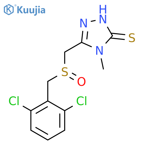 5-{[(2,6-Dichlorobenzyl)sulfinyl]methyl}-4-methyl-4H-1,2,4-triazole-3-thiol structure