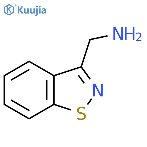 (1,2-benzothiazol-3-yl)methanamine structure