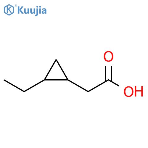 2-(2-Ethylcyclopropyl)acetic acid structure