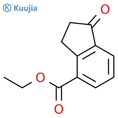 Ethyl 1-oxo-2,3-dihydro-1H-indene-4-carboxylate structure