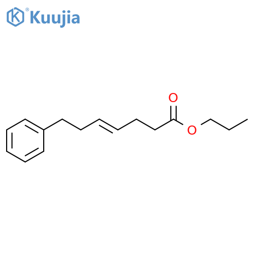 4-Heptenoic acid, 7-phenyl-, propyl ester, (4E)- structure