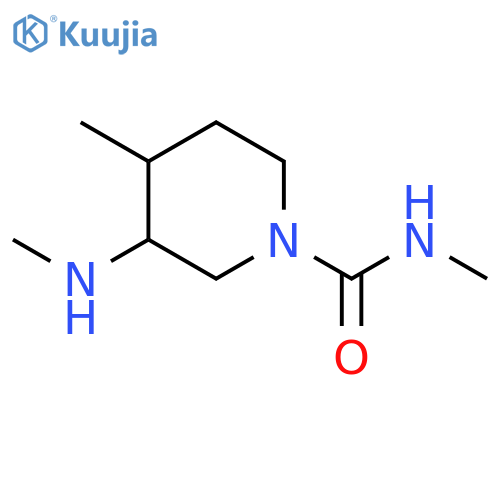 N,4-dimethyl-3-(methylamino)piperidine-1-carboxamide structure