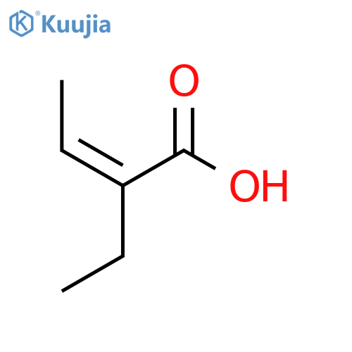 (Z)-2-Ethylbut-2-enoic acid structure