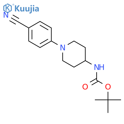 tert-Butyl N-1-(4-Cyanophenyl)piperidin-4-ylcarbamate structure