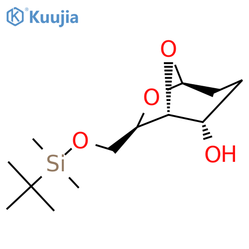 (1R,2S,5S,7R)-7-(((tert-butyldimethylsilyl)oxy)methyl)-6,8-dioxabicyclo[3.2.1]octan-2-ol structure