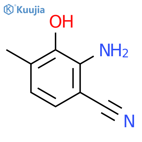 Benzonitrile, 2-amino-3-hydroxy-4-methyl- (9CI) structure