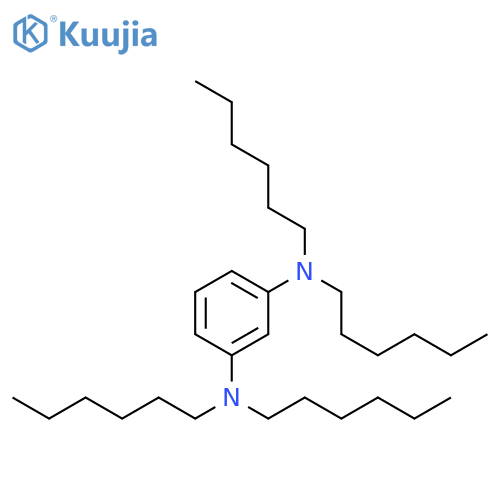 1,3-Benzenediamine, N,N,N',N'-tetrahexyl- structure