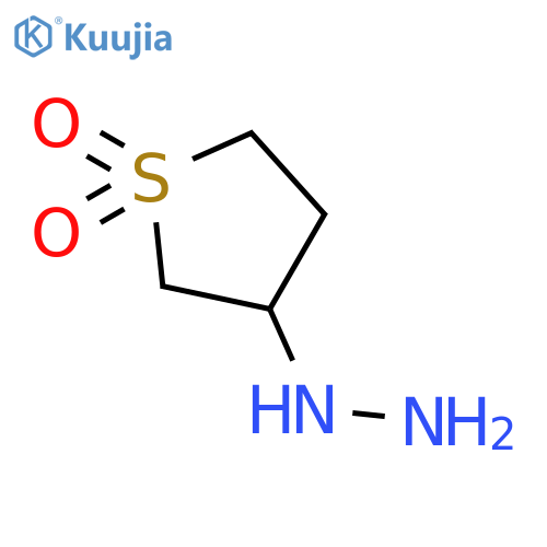(1,1-Dioxidotetrahydro-3-thienyl)hydrazine structure
