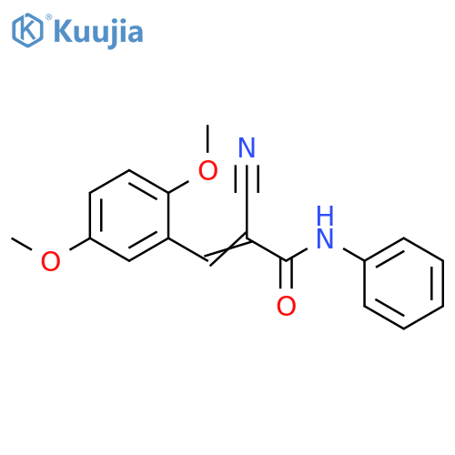 2-Propenamide, 2-cyano-3-(2,5-dimethoxyphenyl)-N-phenyl- structure