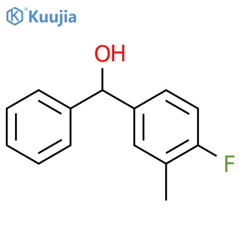 (4-fluoro-3-methylphenyl)(phenyl)methanol structure