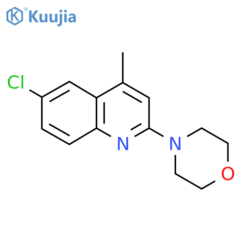 6-Chloro-4-methyl-2-morpholinoquinoline structure