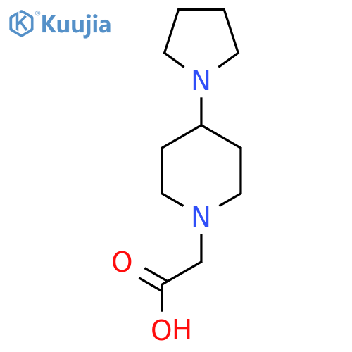 2-(4-(Pyrrolidin-1-yl)piperidin-1-yl)acetic acid structure