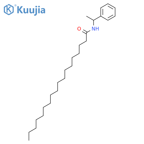 Octadecanamide, N-(1-phenylethyl)- structure