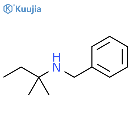benzyl(2-methylbutan-2-yl)amine structure