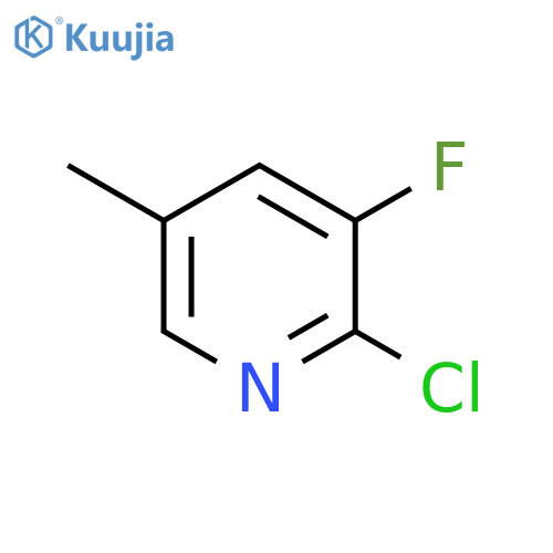 2-Chloro-3-fluoro-5-methylpyridine structure