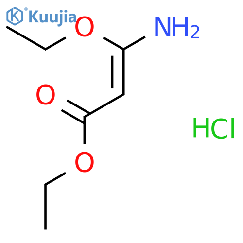 ethyl 3-amino-3-ethoxy-prop-2-enoate;hydrochloride structure