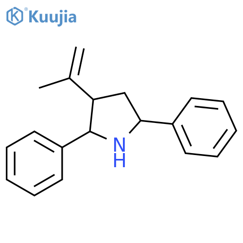 Pyrrolidine, 3-(1-methylethenyl)-2,5-diphenyl- structure
