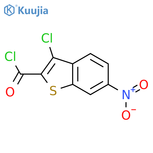 3-Chloro-6-nitro-1-benzothiophene-2-carbonyl chloride structure