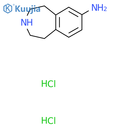 2,3,4,5-Tetrahydro-1H-benzo[d]azepin-7-ylamine dihydrochloride structure