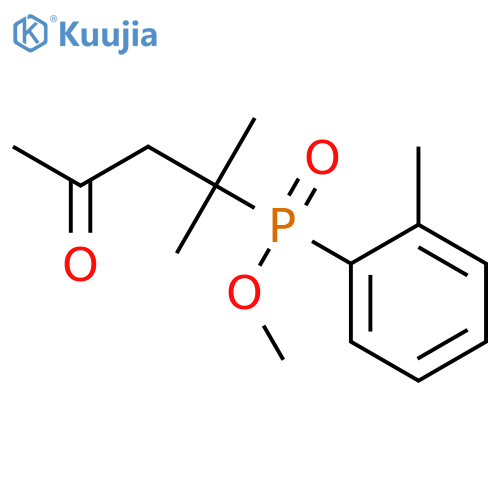 Phosphinic acid,(1,1-dimethyl-3-oxobutyl)(methylphenyl)-, methyl ester (9CI) structure