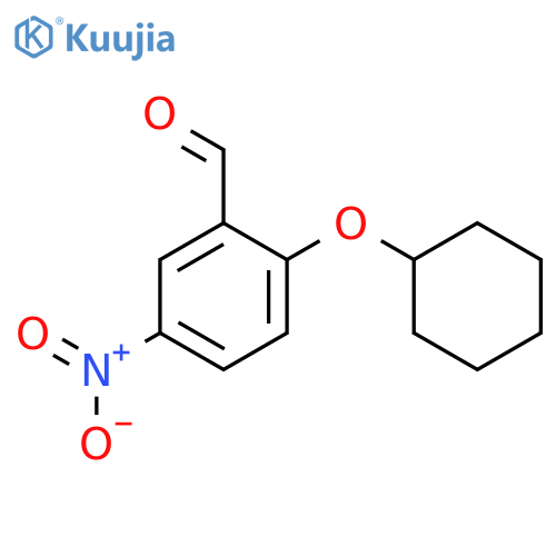 2-(Cyclohexyloxy)-5-nitrobenzaldehyde structure