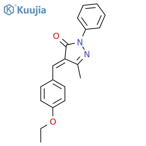 4-((4-Ethoxyphenyl)methylene)-3-methyl-1-phenyl-2-pyrazolin-5-one structure