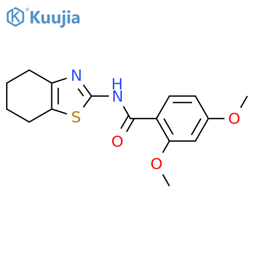 2,4-dimethoxy-N-(4,5,6,7-tetrahydro-1,3-benzothiazol-2-yl)benzamide structure