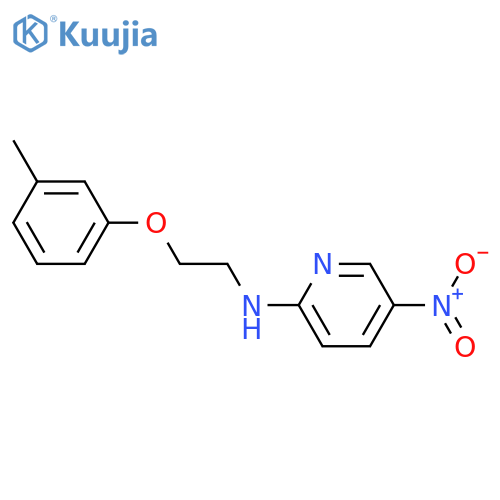 N-2-(3-Methylphenoxy)ethyl-5-nitropyridin-2-amine structure