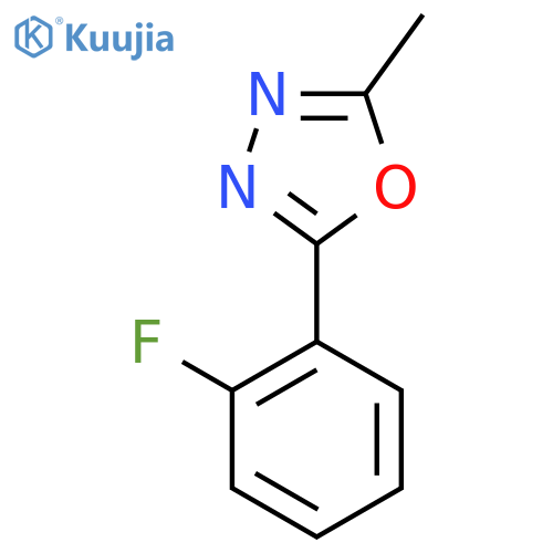 2-(2-fluorophenyl)-5-methyl-1,3,4-oxadiazole structure