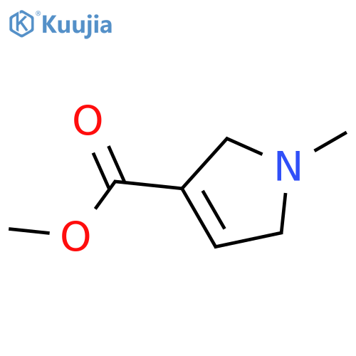 1H-Pyrrole-3-carboxylicacid, 2,5-dihydro-1-methyl-, methyl ester structure