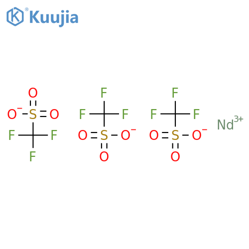 Neodymium(III) trifluoromethanesulfonate structure