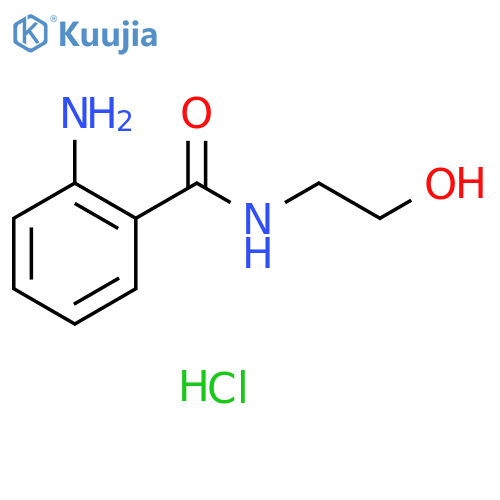 2-amino-N-(2-hydroxyethyl)benzamide hydrochloride structure