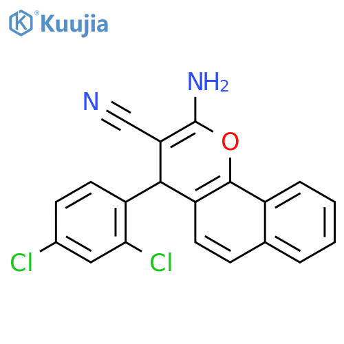 2-Amino-4-(2,4-dichlorophenyl)-4H-benzohchromene-3-carbonitrile structure