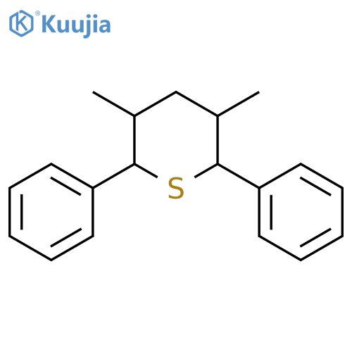 2H-Thiopyran, tetrahydro-3,5-dimethyl-2,6-diphenyl- structure