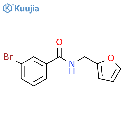 3-Bromo-N-(furan-2-ylmethyl)benzamide structure