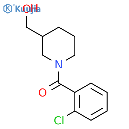 [1-(2-Chlorobenzoyl)piperidin-3-yl]methanol structure