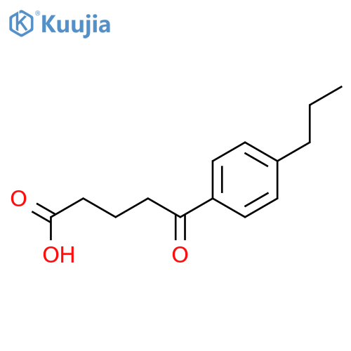 5-oxo-5-(4-propylphenyl)pentanoic acid structure