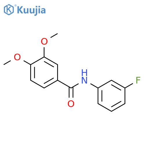 N-(3-fluorophenyl)-3,4-dimethoxybenzamide structure