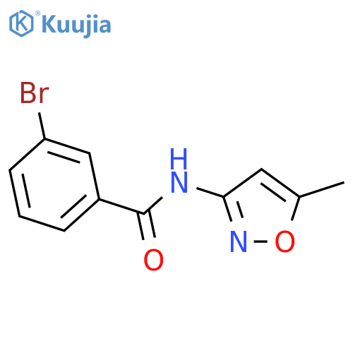 3-bromo-N-(5-methyl-1,2-oxazol-3-yl)benzamide structure