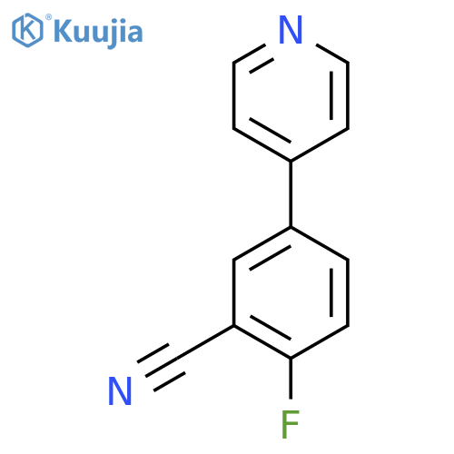 2-Fluoro-5-(pyridin-4-yl)benzonitrile structure