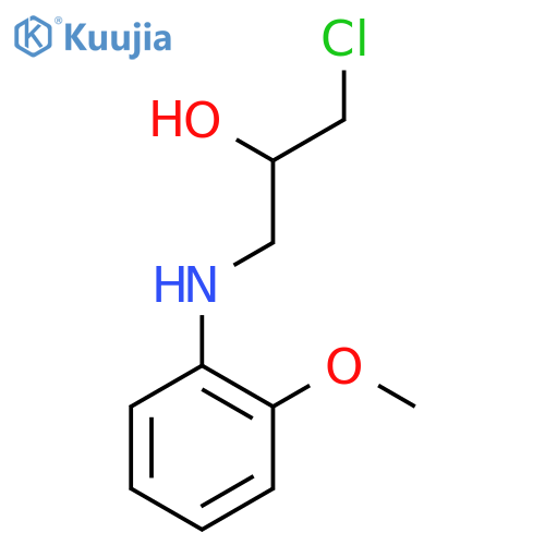 1-chloro-3-(2-methoxyanilino)propan-2-ol structure