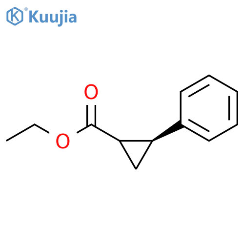 (2S)-ethyl 2-phenylcyclopropanecarboxylate structure
