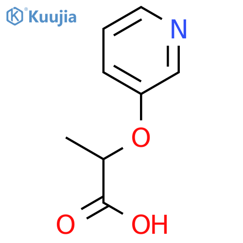 2-(pyridin-3-yloxy)propanoic acid structure